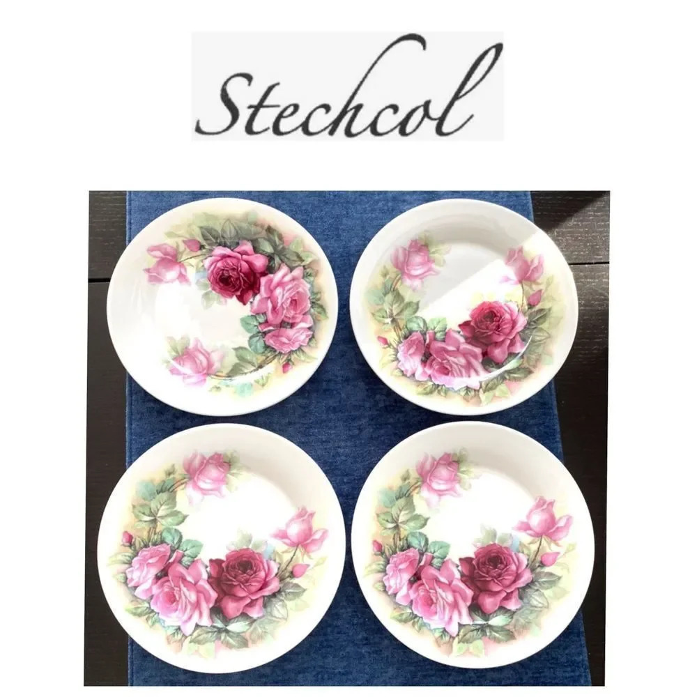Stechcol Gracie Bone china desert plates. Set of 4